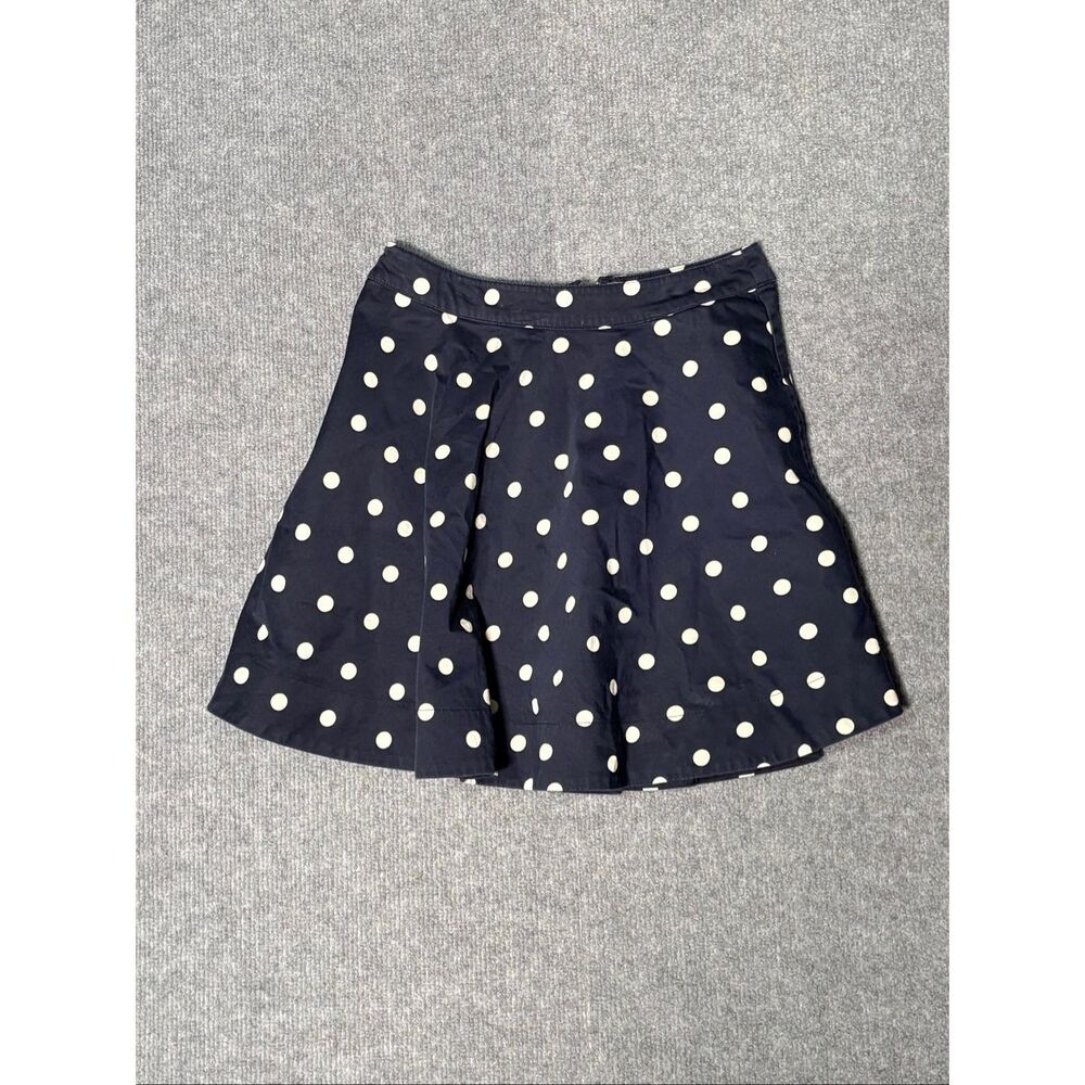 Kate Spade New York Girls Navy Polka Dot Skater Skirt Size 12 Youth 152